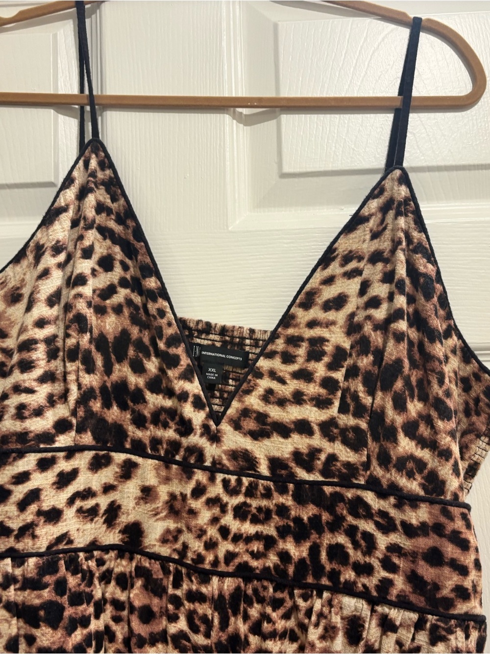 INC International Concepts Leopard Jumpsuit in Brown and Black XXL - Picture 2 of 6